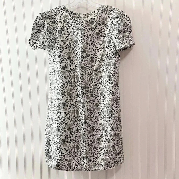 LOFT  Size 4 Floral Ruched Sleeve Shift Dress New! - Picture 8 of 8